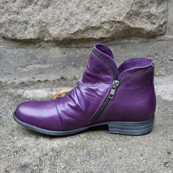 Bottes à fermeture éclair pour femmes